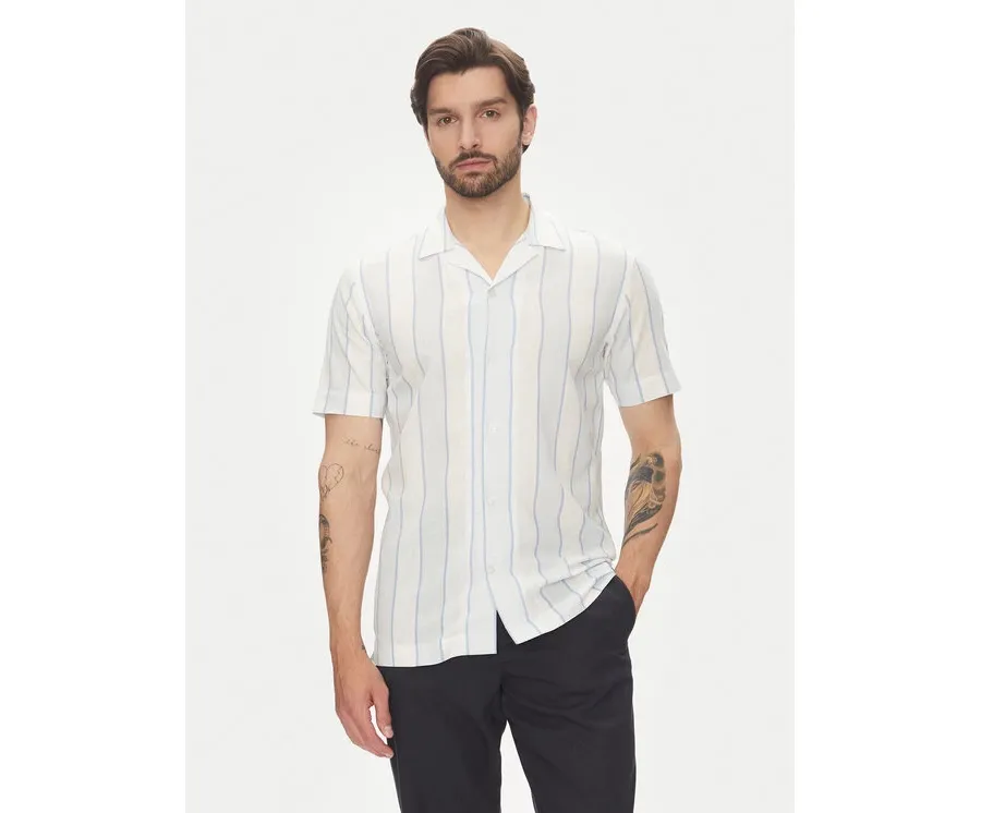 obrazek 1 Lindbergh Koszula 30-203419 Błękitny Relaxed Fit