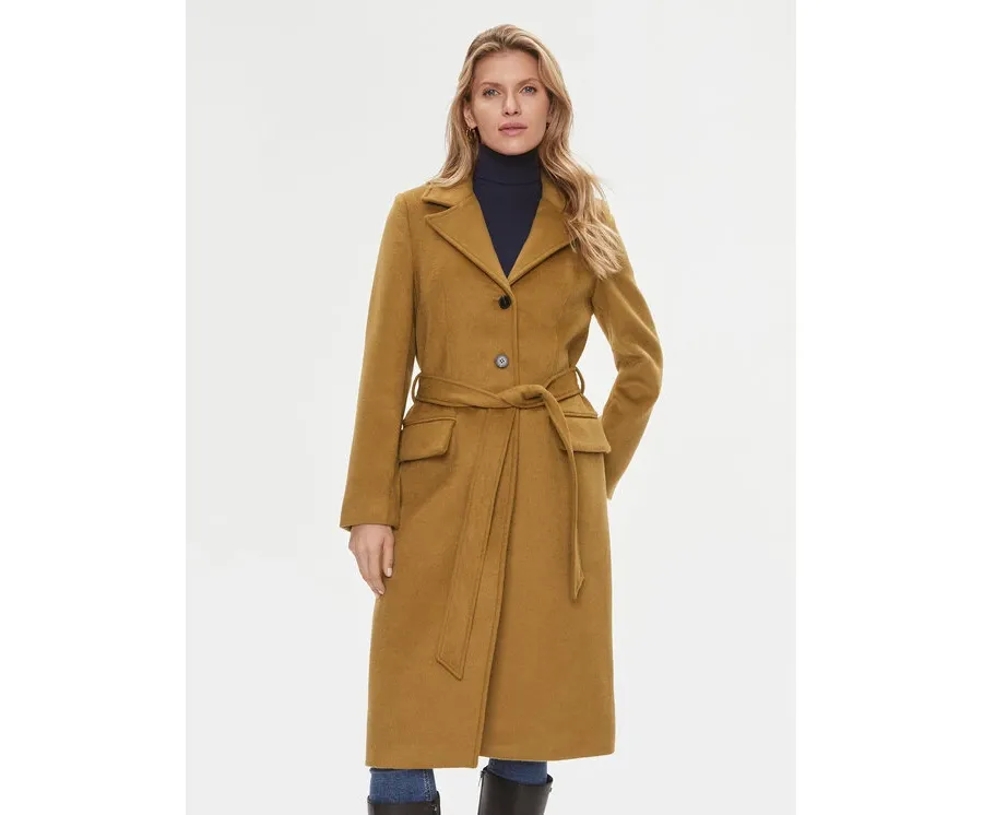 obrazek 1 Bruuns Bazaar Płaszcz wełniany Catarina BBW2508 Brązowy Regular Fit
