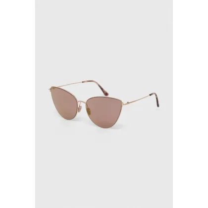 Zdjęcie Tom Ford okulary przeciwsłoneczne damskie kolor różowy