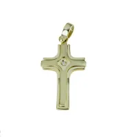 Zdjęcie Włoski męski krzyż o śr.ct.0,01 wym.27x17mm.