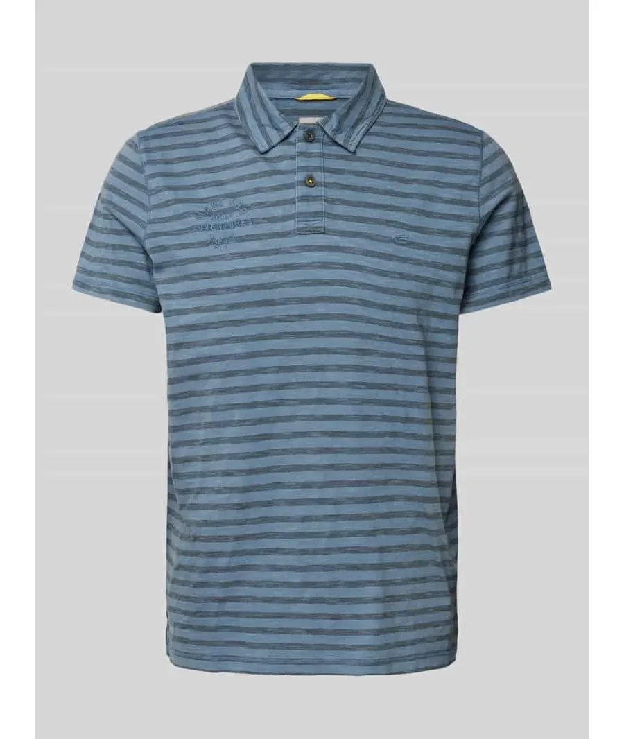 obrazek 1 Koszulka polo ze wzorem w paski i wyhaftowanym logo