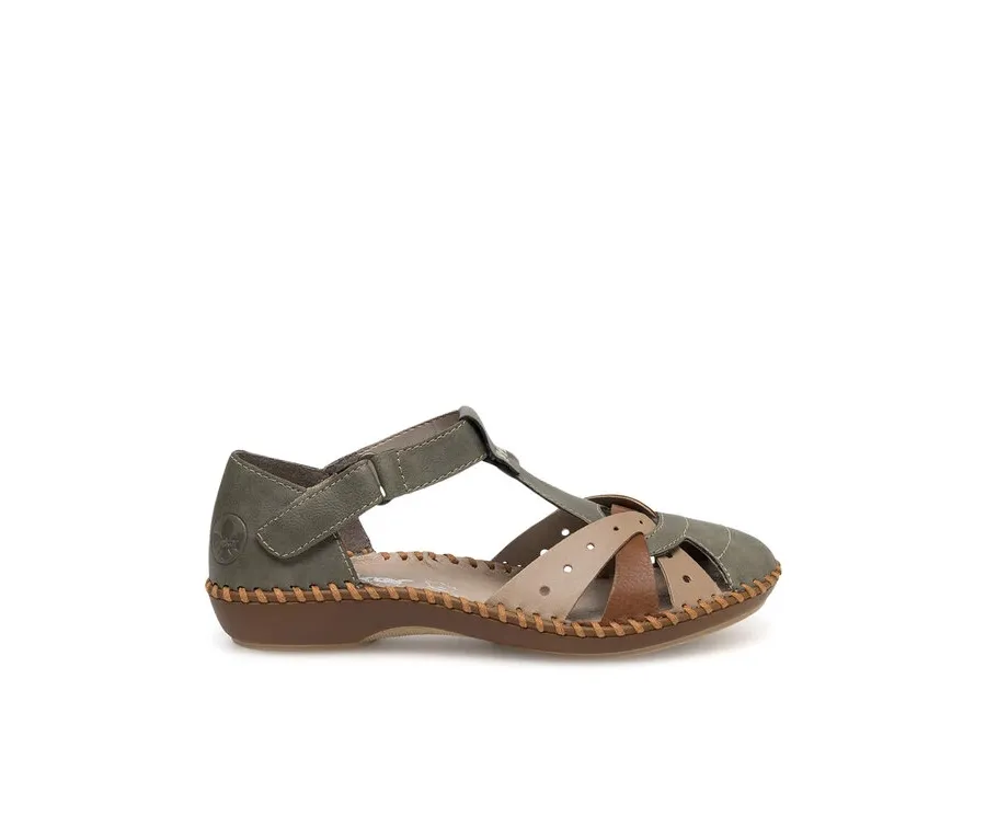 obrazek 1 Rieker Sandały M1655-54 Zielony