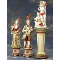 Picture A tasteful ceramic figure of a boy with a violin