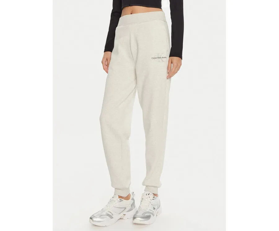 obrazek 1 Calvin Klein Jeans Spodnie dresowe Monologo J20J223590 Szary Relaxed Fit