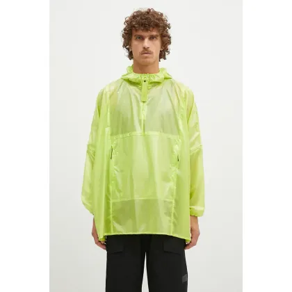 Zdjęcie Rains kurtka przeciwdeszczowa Ultralight Anorak 18880 kolor zielony przejściowa oversize 18880.REFLELIME