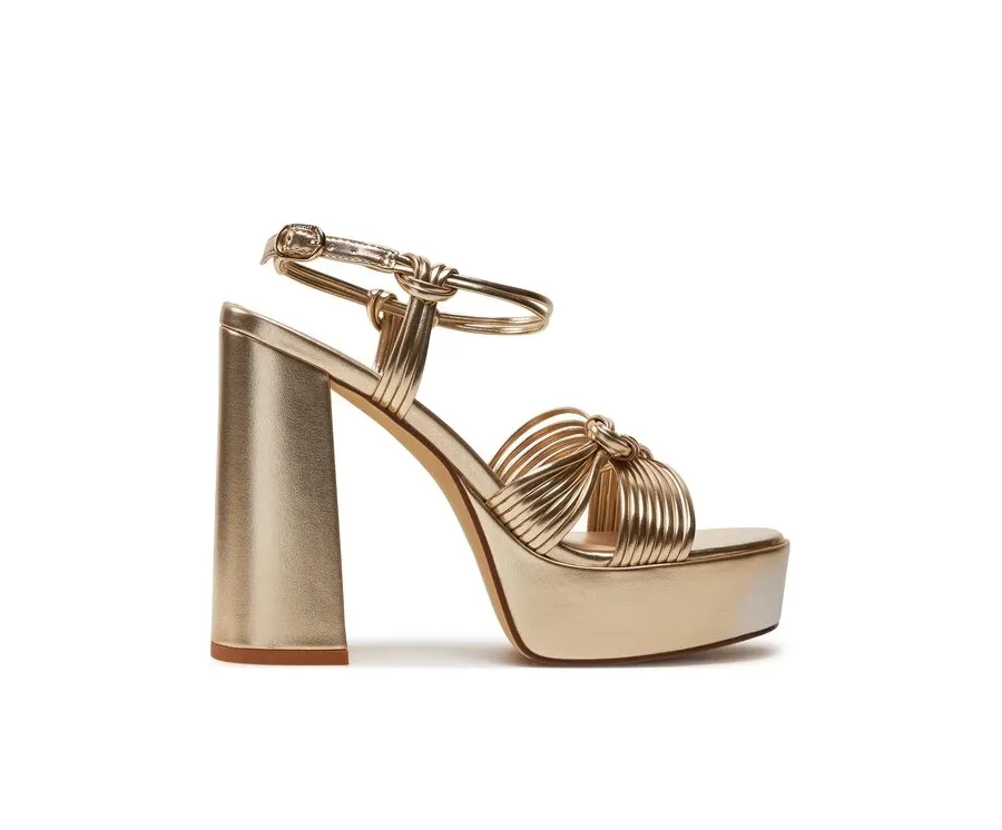 obrazek 1 TWINSET Sandały 241TCT072 Złoty