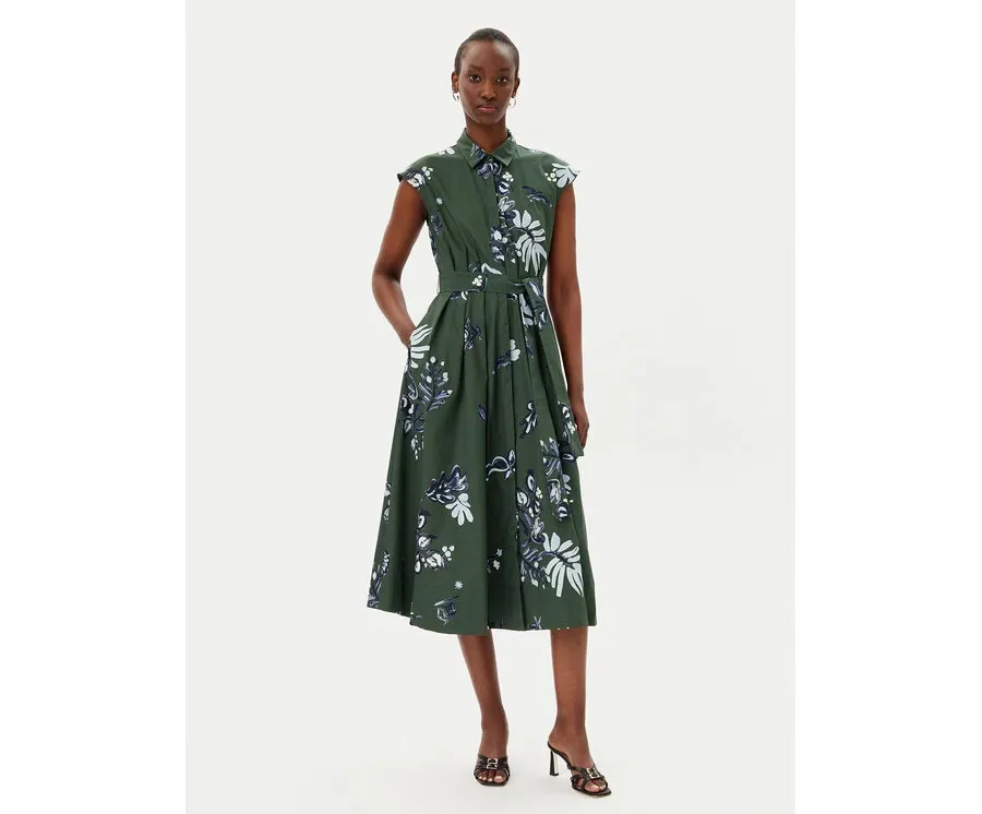 obrazek 1 Marella Sukienka koszulowa Pier 2513221372200 Zielony Regular Fit