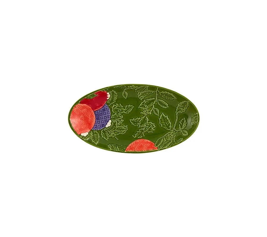 obrazek 1 Ceramiczna dekoracja świąteczna w postaci talerza - Bordallo Pinheiro