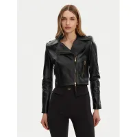 Zdjęcie Elisabetta Franchi Kurtka skórzana GD-47Z-51E2-V1200 Czarny Regular Fit