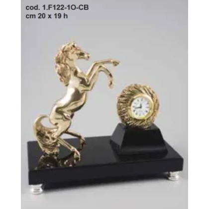 Zdjęcie Figura konia z zegarem dodająca uroku do wystroju - ArtBe