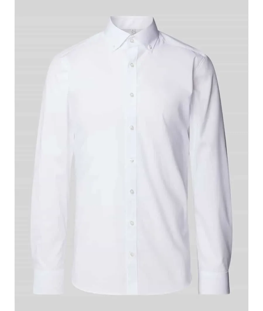 obrazek 1 Koszula biznesowa o kroju slim fit z kołnierzykiem typu kent