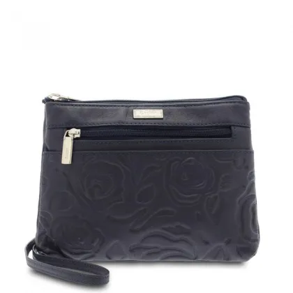 Zdjęcie Granatowa skórzana torebka z Włoch - Giudi