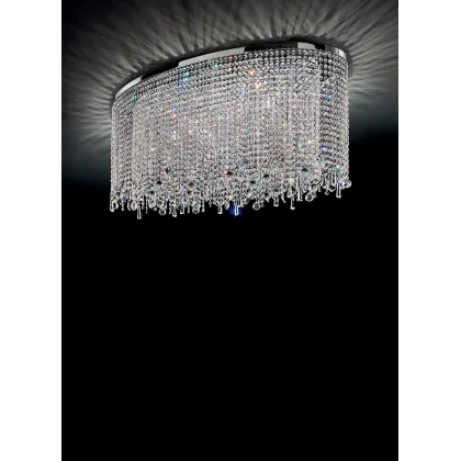 Zdjęcie Designerska lampa sufitowa z zawieszkami kryształowymi