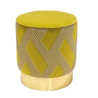 Picture Yellow pouffe perfect for the living room - Ana Roque