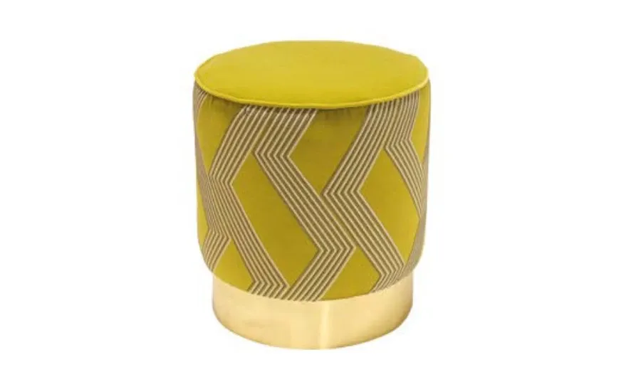 upholstered pouffe for a moment of relaxation