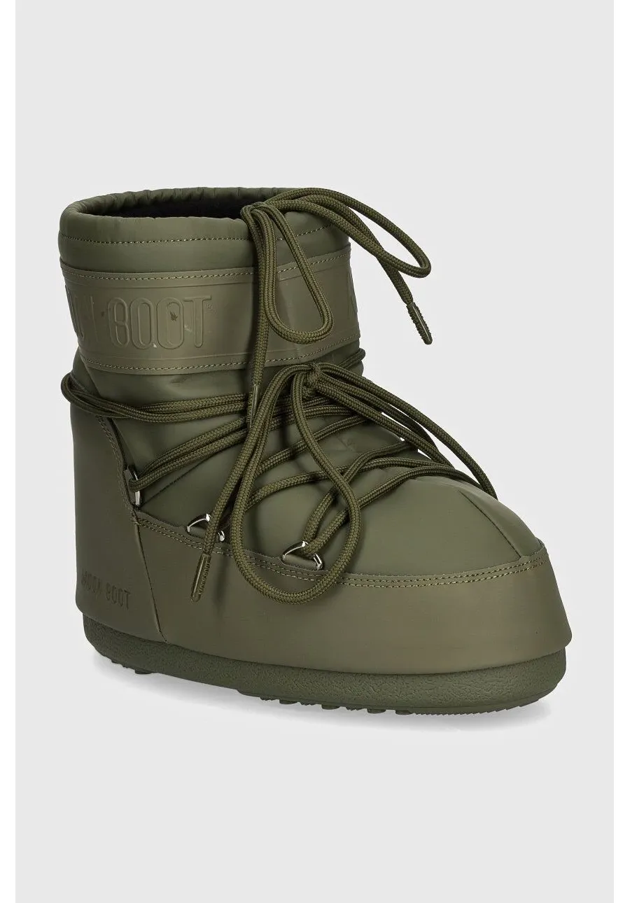 obrazek 1 Moon Boot śniegowce MB ICON LOW RUBBER kolor zielony 80D1409380 M006