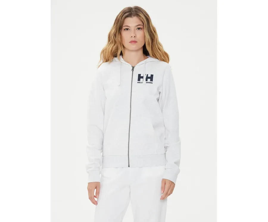 obrazek 1 Helly Hansen Bluza W Hh Logo Full Zip Hoodie 2.0 34461 Biały Regular Fit