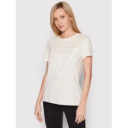 Zdjęcie Guess T-Shirt V2YI07 K8HM0 Beżowy Regular Fit