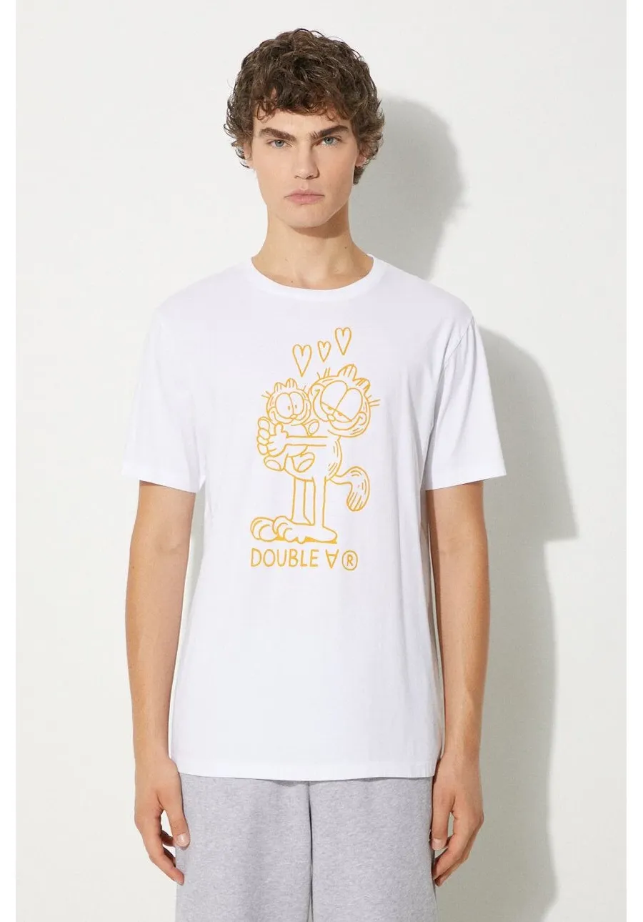 obrazek 1 Wood Wood t-shirt bawełniany X Garfield Ace kolor biały z nadrukiem 30045703.2222-WHITE
