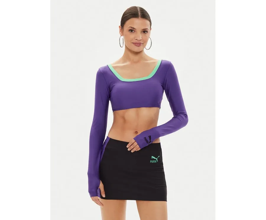 obrazek 1 Puma Bluzka DUA LIPA 536634 Fioletowy Slim Fit