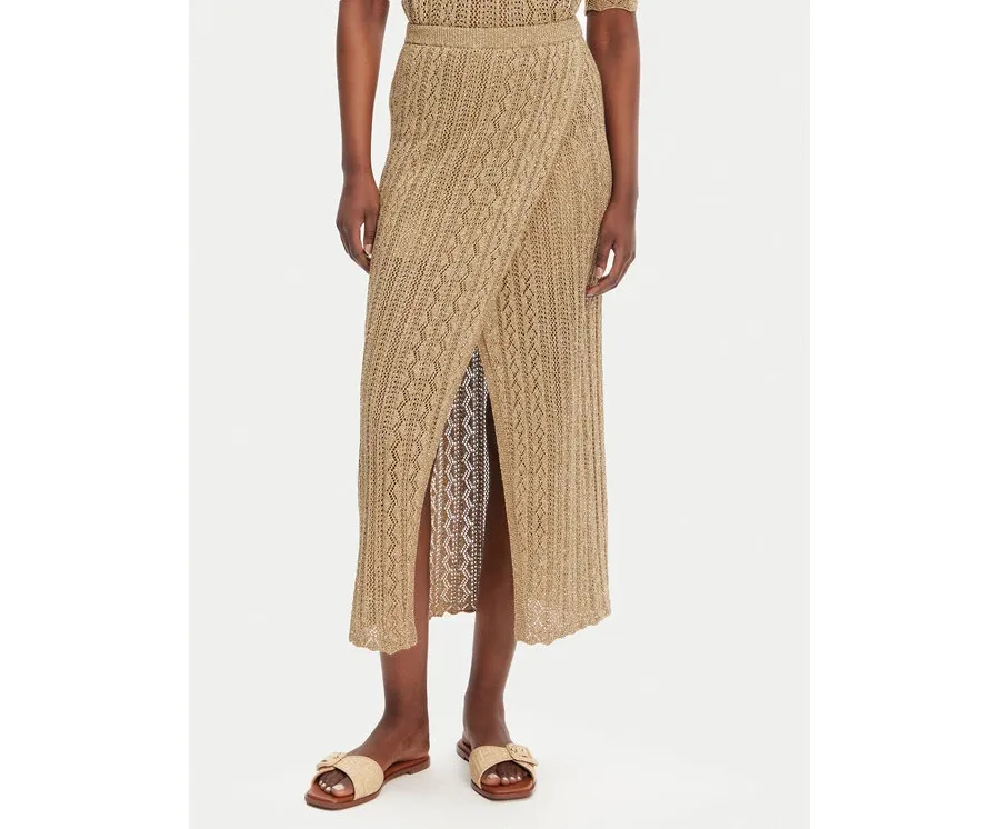 obrazek 1 TWINSET Spódnica midi 251TT3192 Beżowy Slim Fit