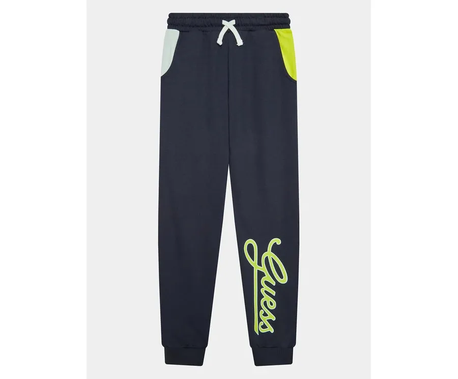 obrazek 1 Guess Spodnie dresowe L3YQ34 KA6R3 Granatowy Relaxed Fit