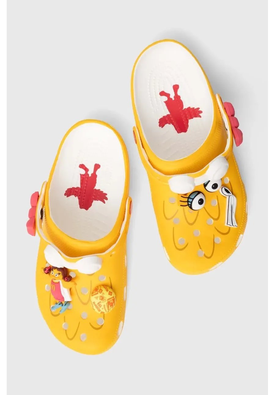 obrazek 1 Crocs klapki Crocs x McDonald’s Bridie Clog kolor żółty 208696.YELL