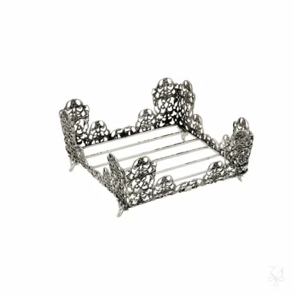 Zdjęcie Piękny stylowy srebrny serwetnik - Zaramella Argenti