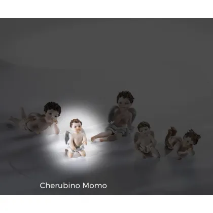 Zdjęcie Porcelanowa figura aniołka na kolanach - Sibania