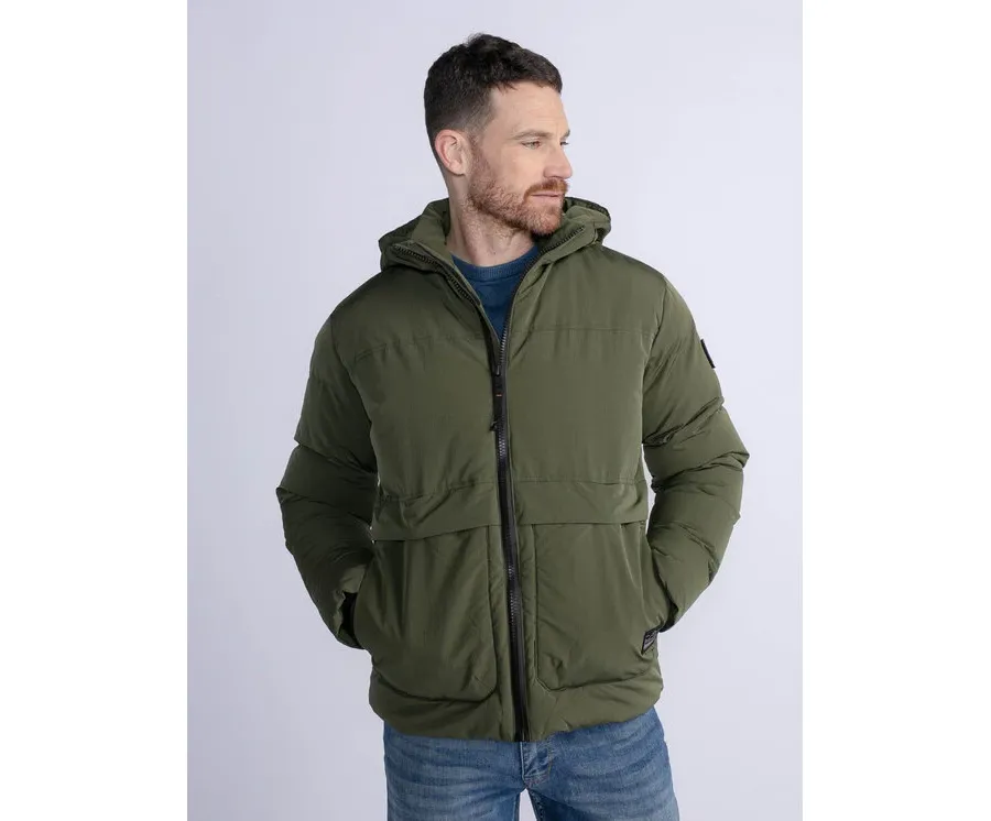 obrazek 1 Petrol Industries Kurtka zimowa M-3030-JAC100 Zielony Regular Fit