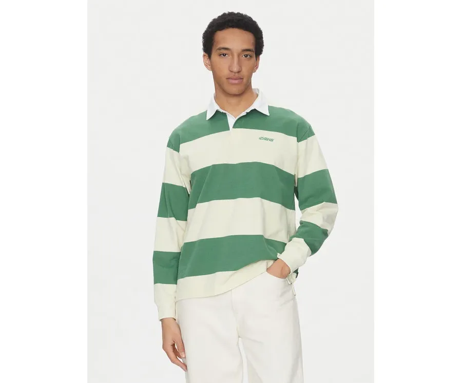 obrazek 1 Vans Polo Ward Stripe VN000KU8 Zielony Regular Fit