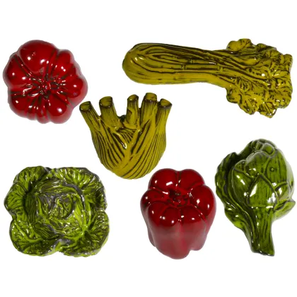 Picture A unique colorful set of vegetable-shaped decorations - Virginia Casa