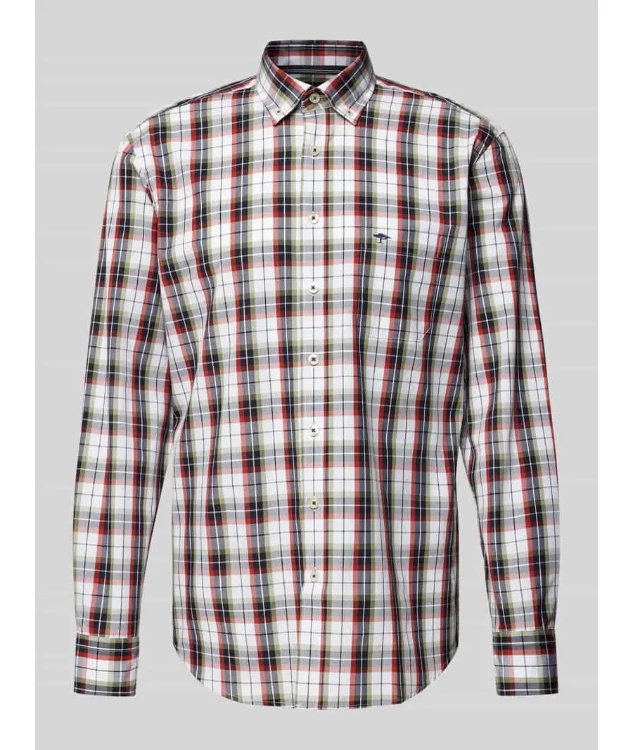 obrazek 1 Koszula casualowa o kroju regular fit z kołnierzykiem typu button down