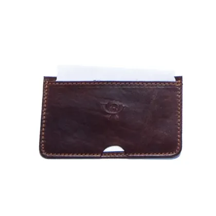 Zdjęcie Mały, skórzany, prosty wizytownik