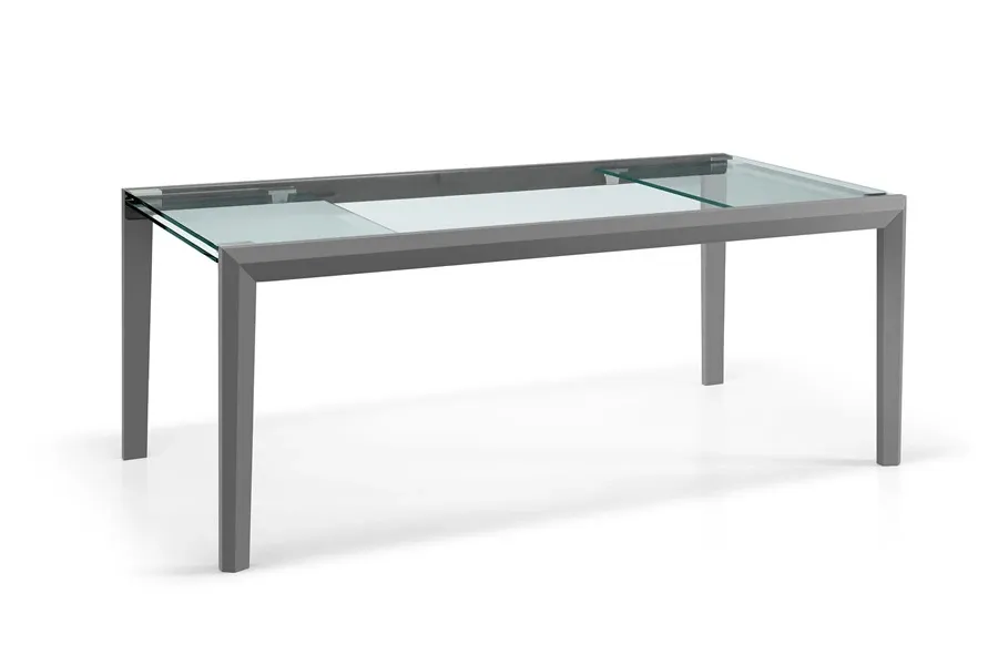 obrazek 4 Luksusowy rozkładany stół z przezroczystego szkła - Tonelli Design