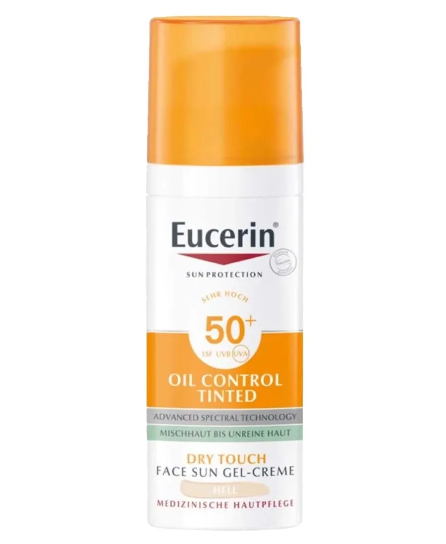 obrazek 1 Eucerin Oil Control SPF50+ Dry Touch Żel-krem ochronny ultralekki koloryzujący 50 ml
