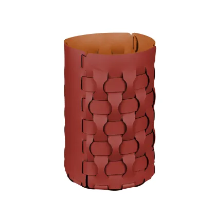 Picture Luxurious burgundy Dubai basket made of leather