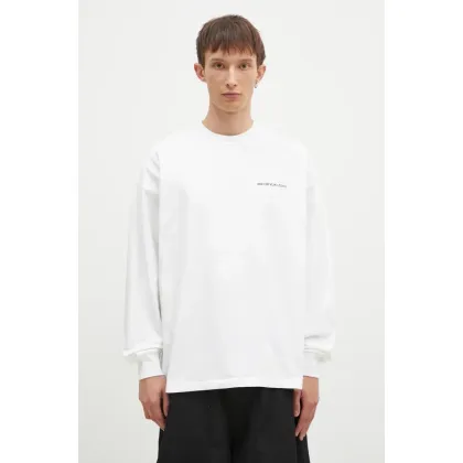 Zdjęcie MKI MIYUKI ZOKU longsleeve bawełniany Uniform Long Sleeve Tee kolor biały gładki UNIFORM.LONG.SLEEVE.TEE