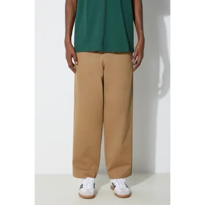 Zdjęcie Fred Perry spodnie bawełniane Straight Leg Twill Trouser kolor beżowy w fasonie chinos T6530.363