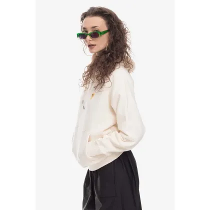 Zdjęcie Puma bluza kolor beżowy z kapturem gładka 538798.83-KREMOWY