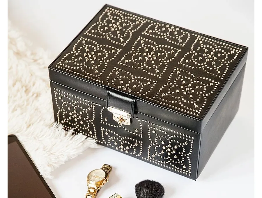 obrazek 5 Zdobiona szkatułka na biżuterię Marrakesh Medium Black