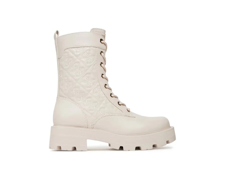 obrazek 1 Guess Botki FLTYAN ELE10 Écru