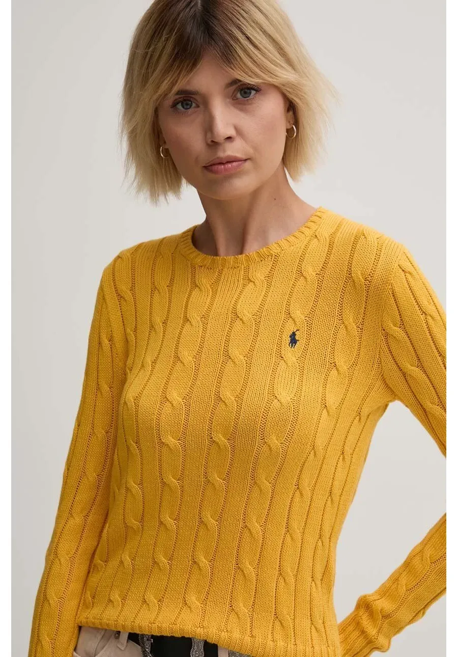 obrazek 1 Polo Ralph Lauren sweter bawełniany kolor żółty