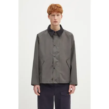 Zdjęcie Barbour kurtka dwustronna Barbour OS Reversible Transporter Casual kolor szary przejściowa MCA0963