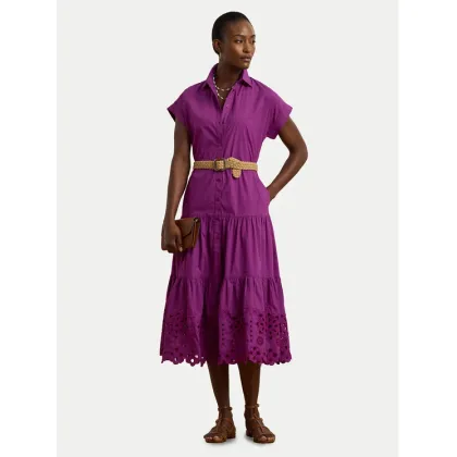 Zdjęcie LAUREN RALPH LAUREN Sukienka koszulowa 200970821001 Fioletowy Regular Fit