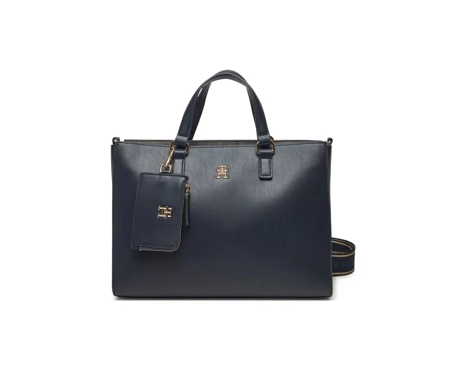 obrazek 1 Tommy Hilfiger Torebka Joy Satchel AW0AW16814 Granatowy