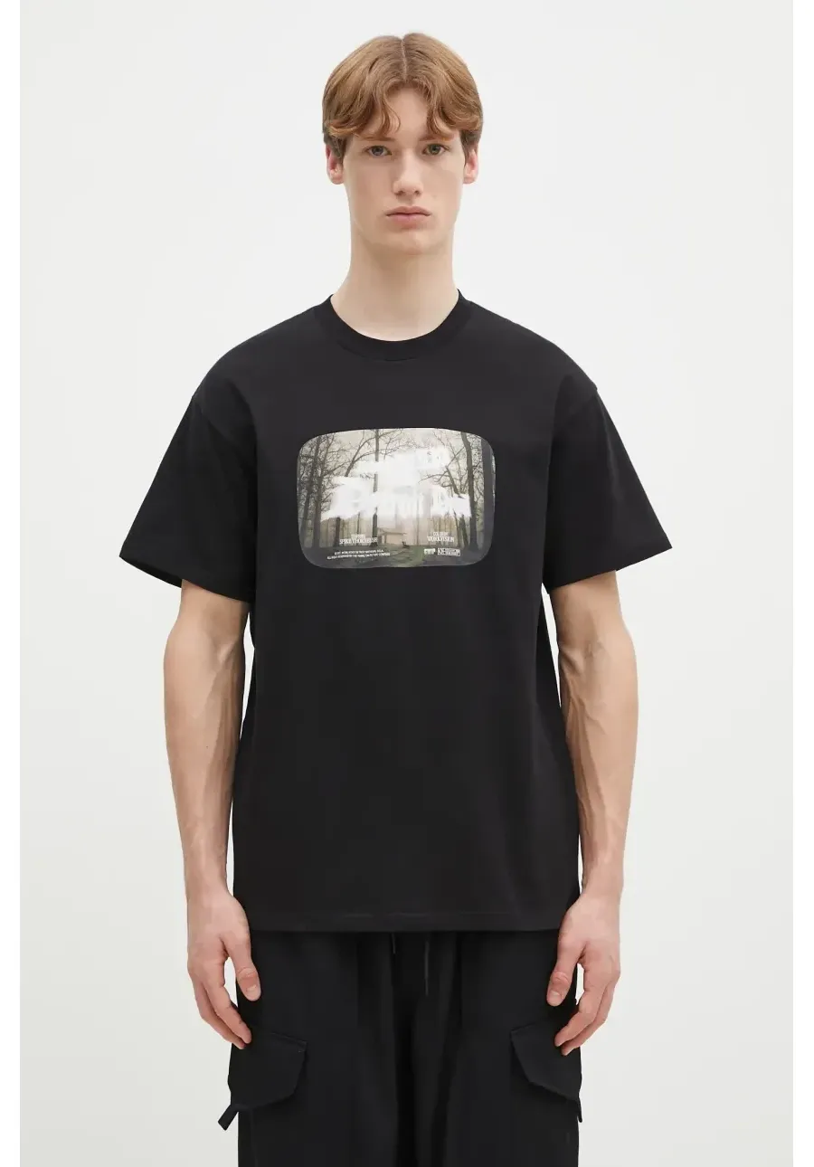 obrazek 1 Carhartt WIP t-shirt bawełniany Greatest Flicks męski kolor czarny z nadrukiem I034393.89XX