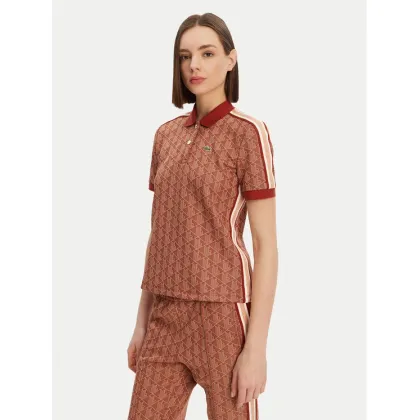 Zdjęcie Lacoste Polo DF3364 Brązowy Slim Fit