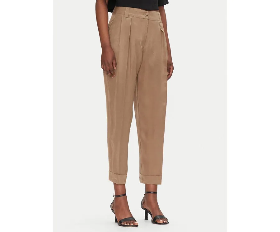 obrazek 1 ACCESS FASHION Spodnie materiałowe 53-5025-235 Brązowy Regular Fit