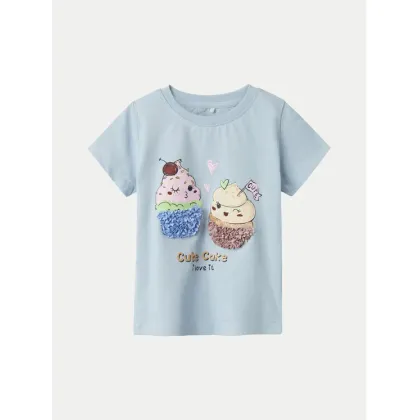 Zdjęcie NAME IT T-Shirt Bethany 13237842 Niebieski Regular Fit